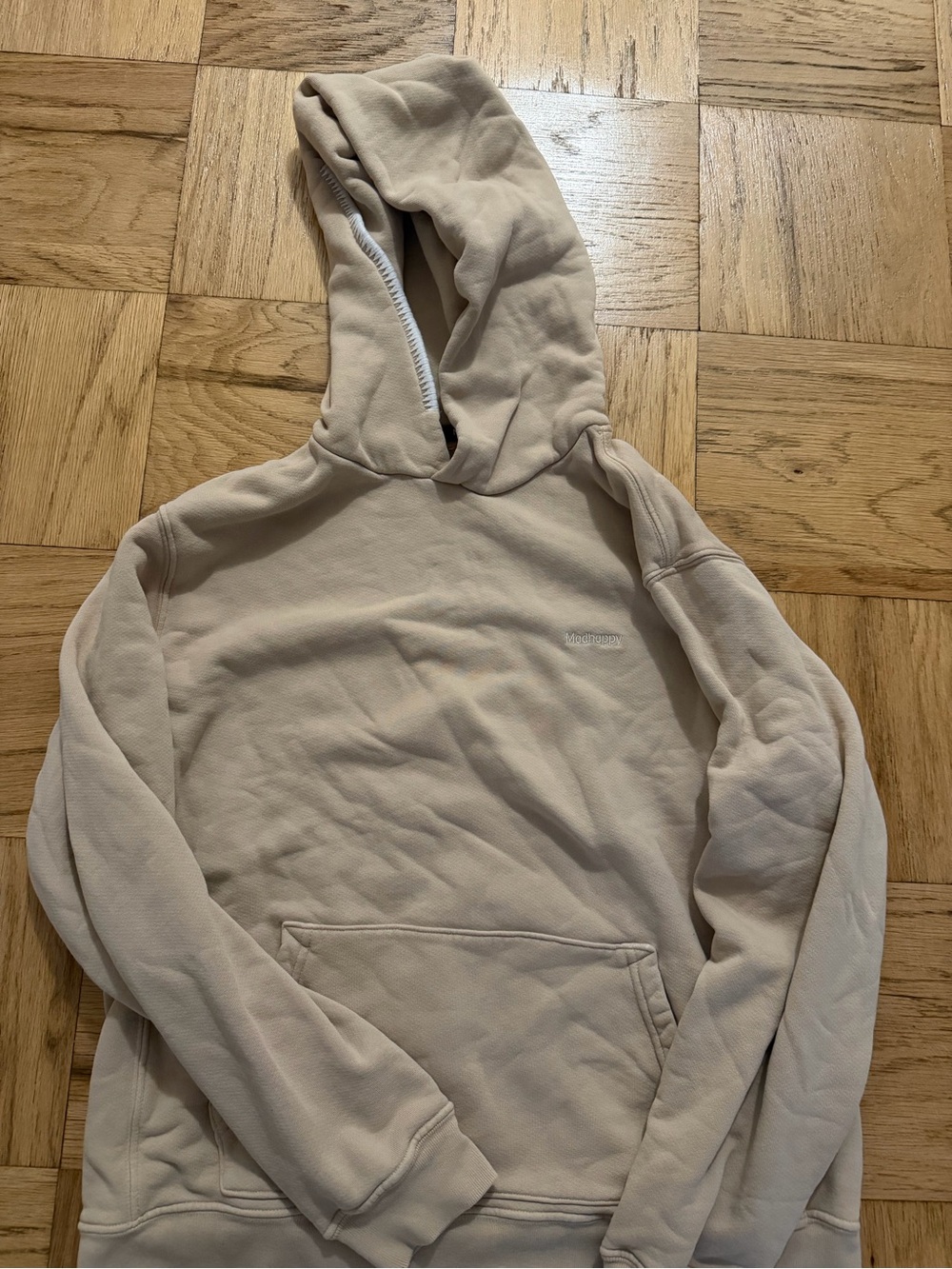 Beige Pullover Madhappy Hoodie Sweatshirt